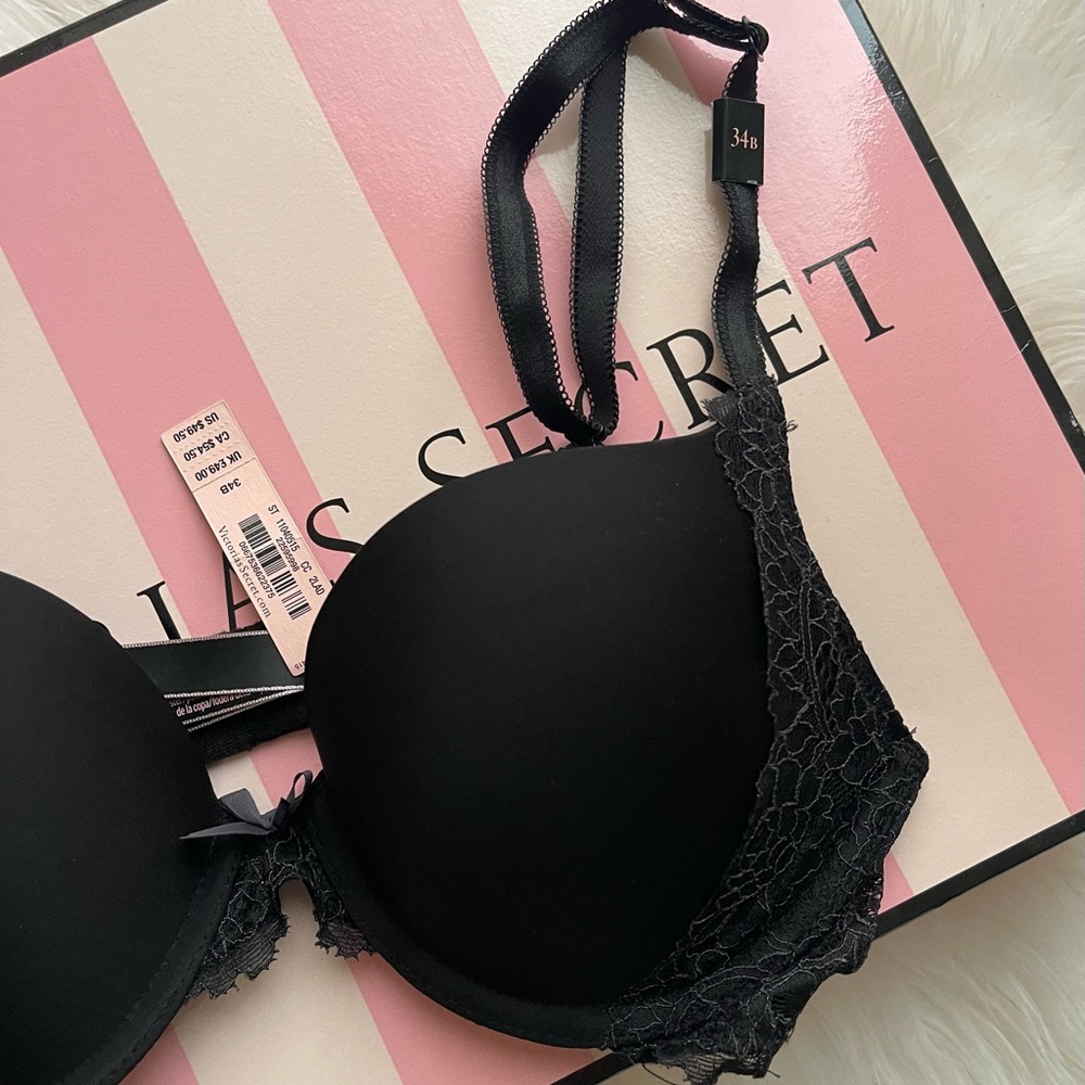 Victoria's Secret Black Lace Push Up Bra - Picture 3 of 7